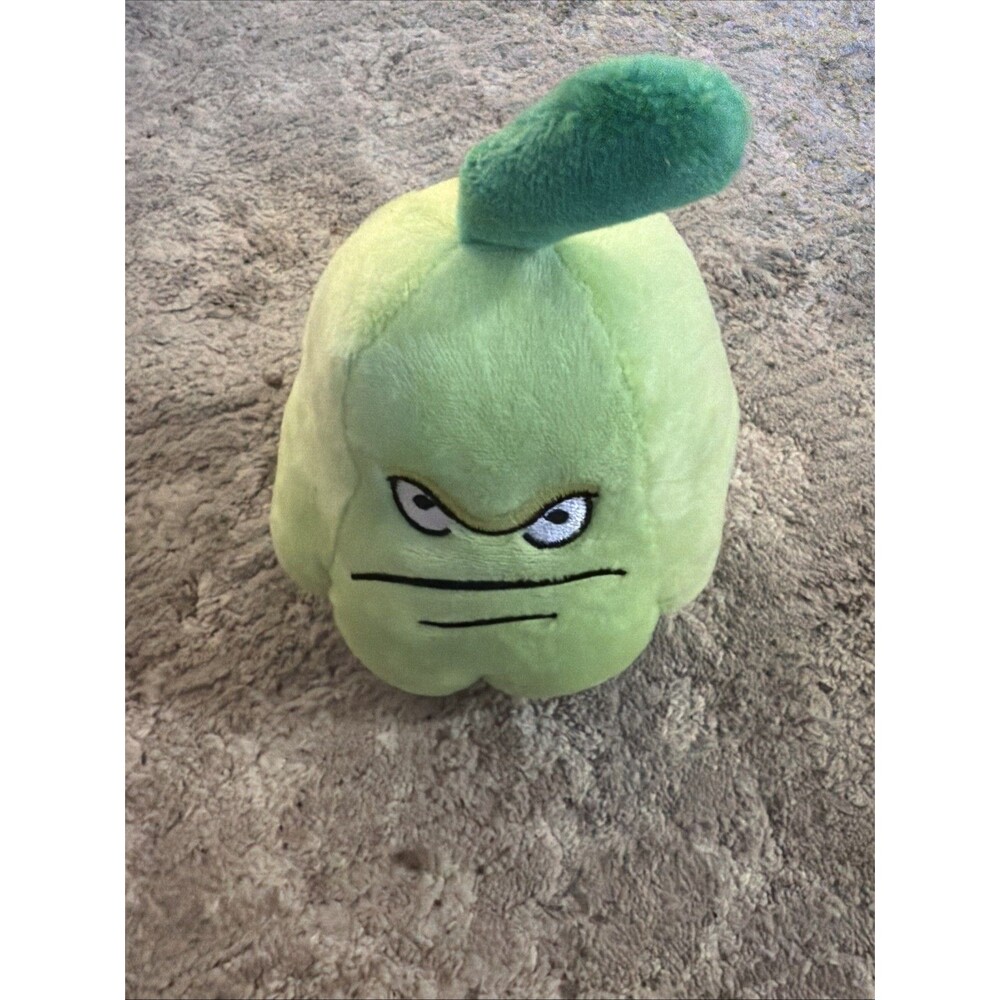 Plants vs Zombies 6" Green Squash Plush Stuffed Toy w/ String Suction Cup